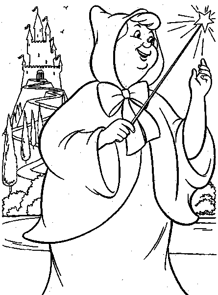 fairy godmother coloring pages print - photo #36