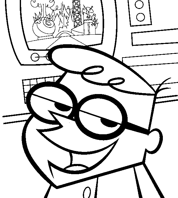 dexters labratory coloring pages - photo #19