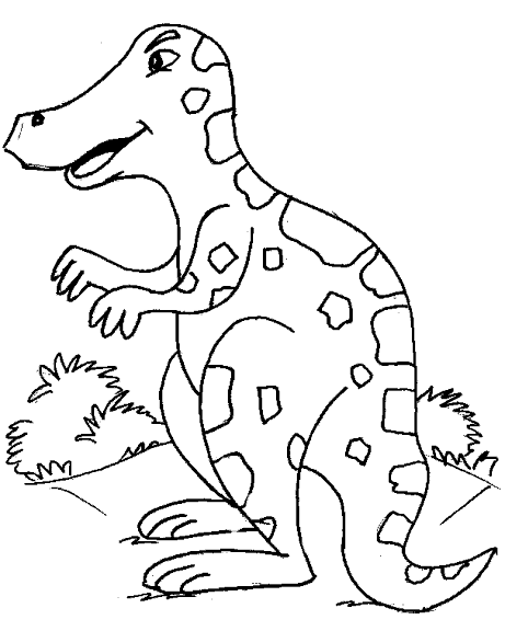 Dinosaurs Coloring Page - t rex dinosaur | All Kids Network