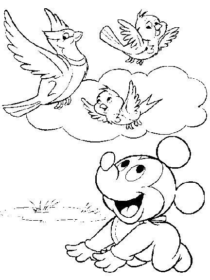 baby disney characters pictures. disney characters birds