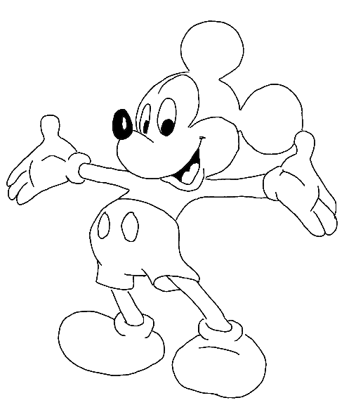 Disney Mickey Mouse Coloring Pages Printable