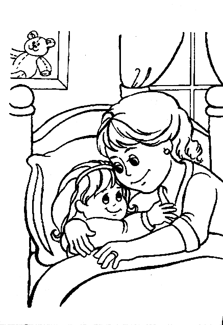 bed time coloring pages - photo #4