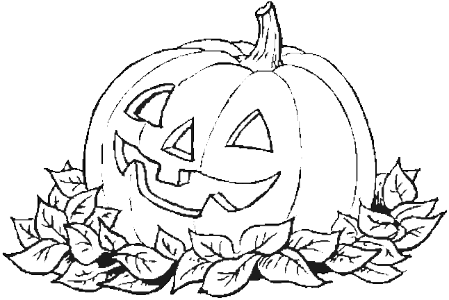 jack o lantern faces coloring pages - photo #32