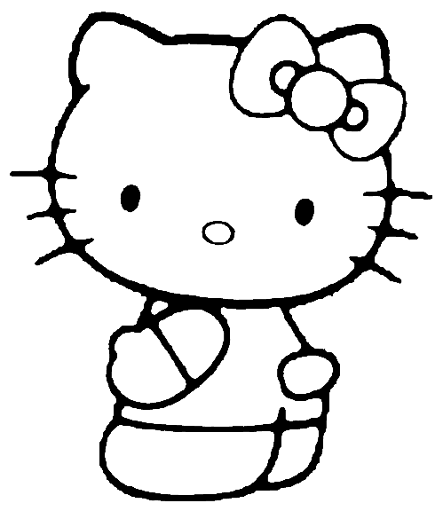 Hello Kitty Valentines Day Coloring Pages Printable. hello kitty coloring pages to