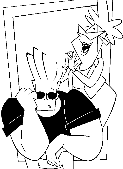 Johnny Bravo Coloring Pages - Learny Kids