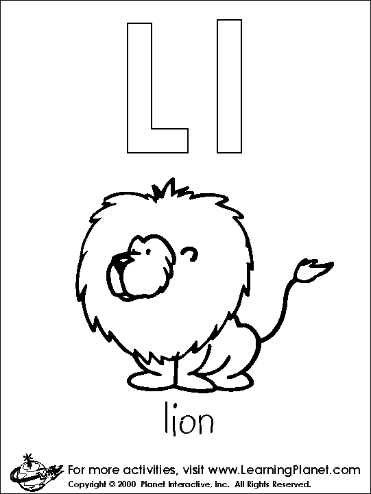 l coloring pages - photo #15