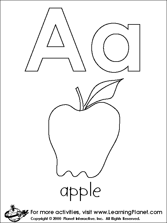 Coloring Pages For The Letter A ~ Top Coloring Pages