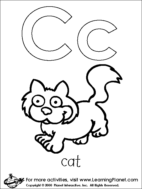 letter coloring sheet. Letters Coloring Page