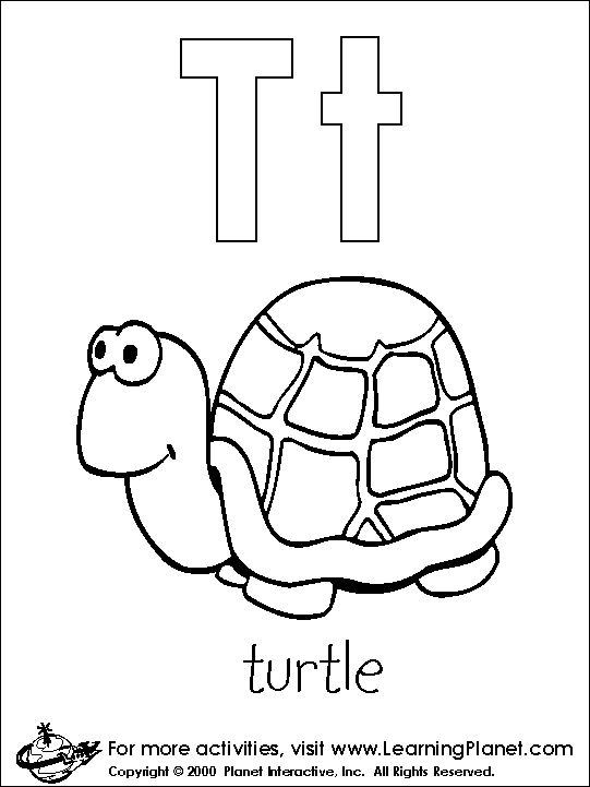 t letters coloring pages to print - photo #23