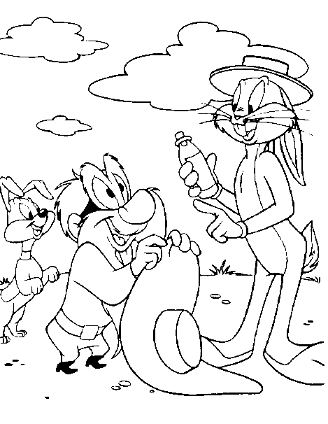 looney toons christmas coloring pages - photo #18