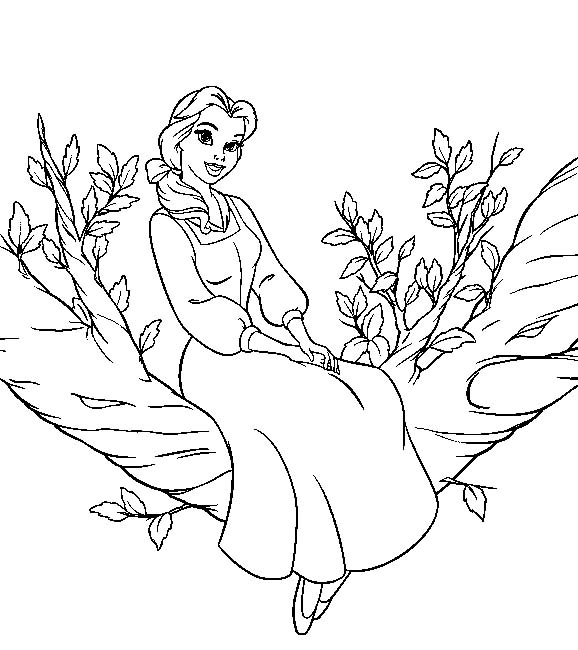 disney princess belle coloring pages to. disney princesses coloring