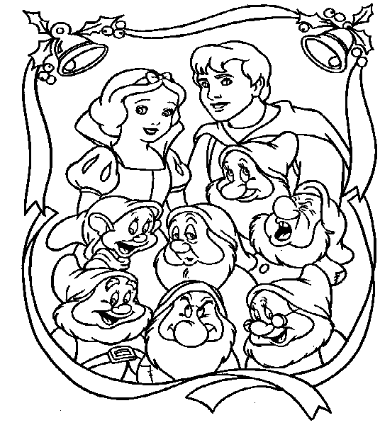 Snow White Coloring Page snow white and the seven dwarves All Kids