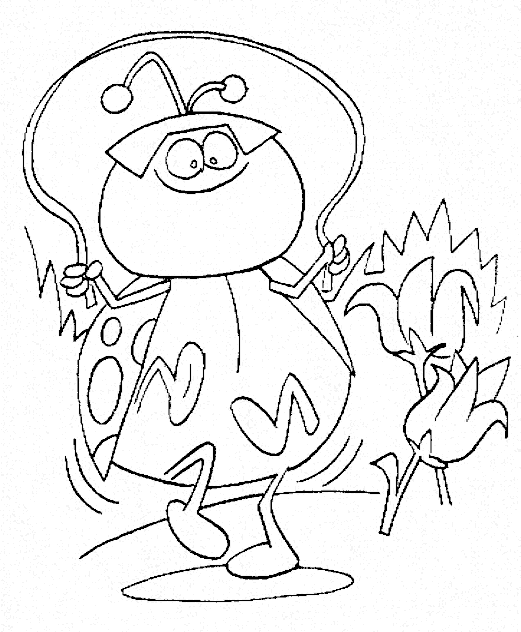 spring insects coloring pages - photo #9