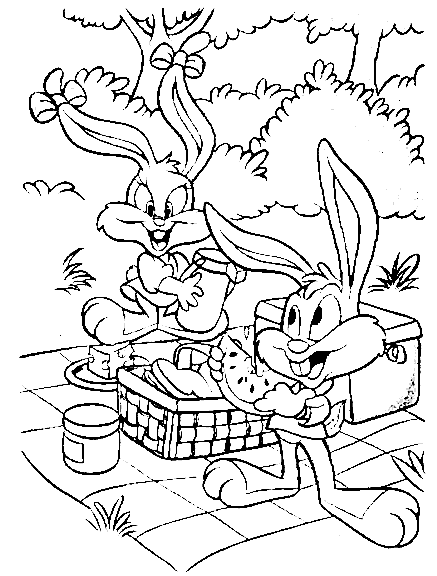 babs bunny coloring pages - photo #10