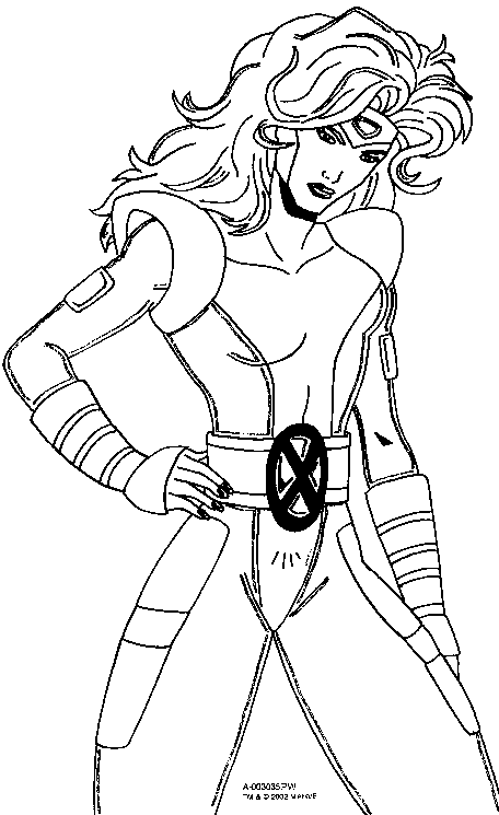 X Men Coloring Page - storm | All Kids Network