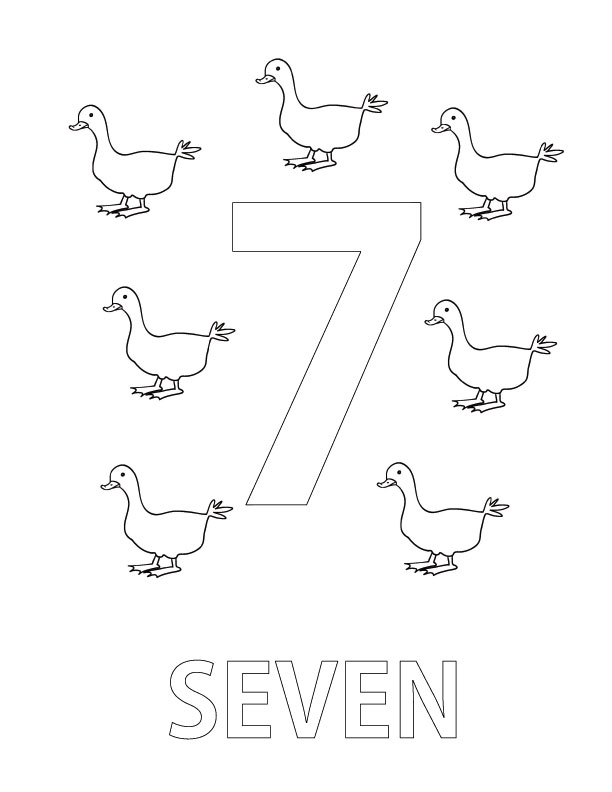 all kid network numbers coloring pages - photo #7