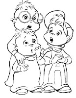 Chipmunks Coloring Pages - Print Chipmunks Pictures to Color at
