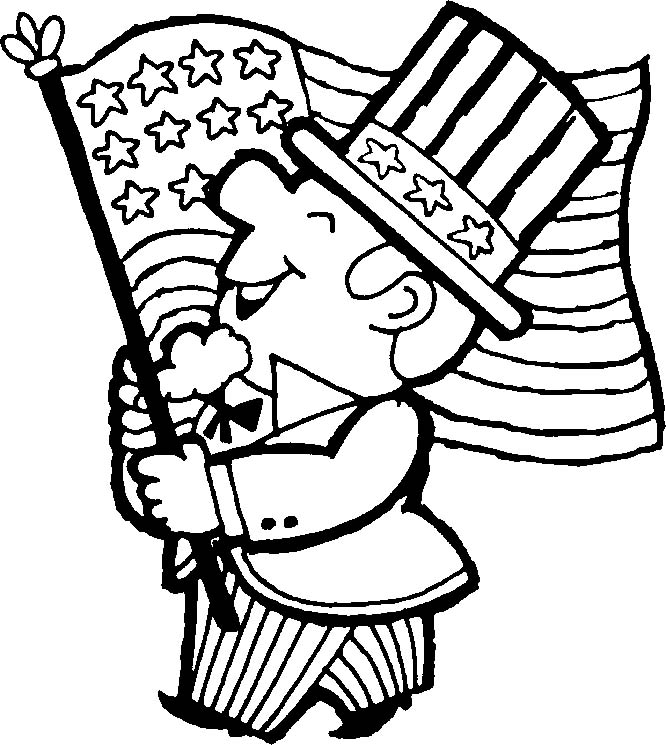 fourth of july crafts for kids. 4th of july coloring page