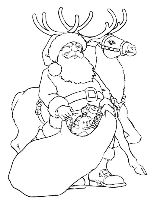 Christmas Coloring Pages - Print Christmas Pictures to Color at