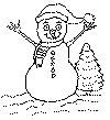 Snowman Coloring Page