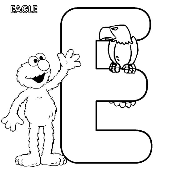 e coloring pages for kids - photo #20