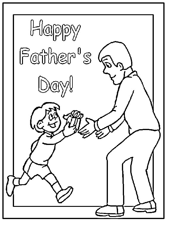 Father's Day Coloring Pages