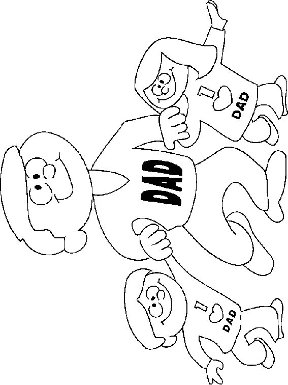 Daddy Coloring Pages