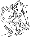 view spooky mummy coloring page