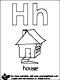 view coloring letters h