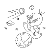view tweety in space.GIF