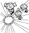 view powerpuff girls coloring page