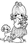 view girl and lamb.GIF