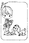 view precious moments boy with puppy