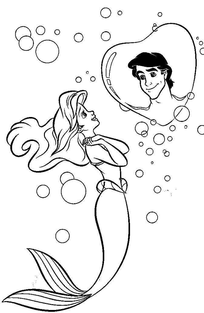 ariel coloring pages copy