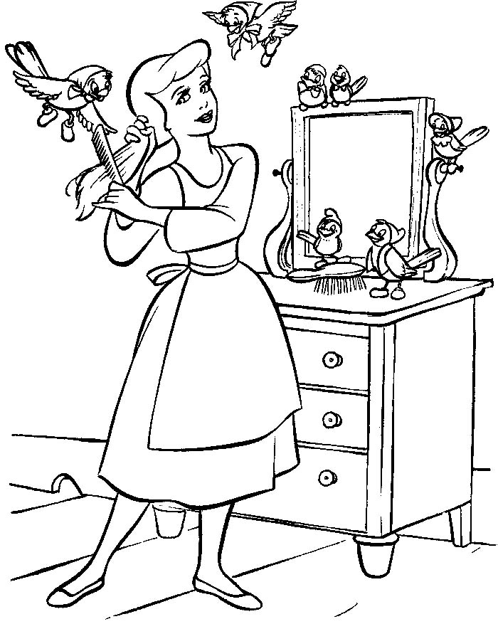 Coloring Pages Disney Princess Cinderella. Princess Coloring Pages