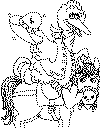 view big bird on horse
