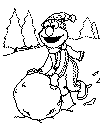 view sesame street elmo snow