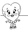 view shape heart coloring page