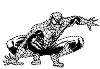 view spiderman crouching.GIF