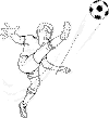 view soccer coloring page