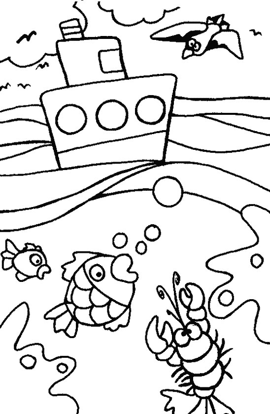 ocean view coloring pages - photo #20