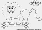 view lion on scooter