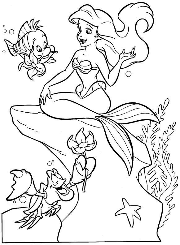 The Little Mermaid Coloring Pages AllKidsNetworkcom