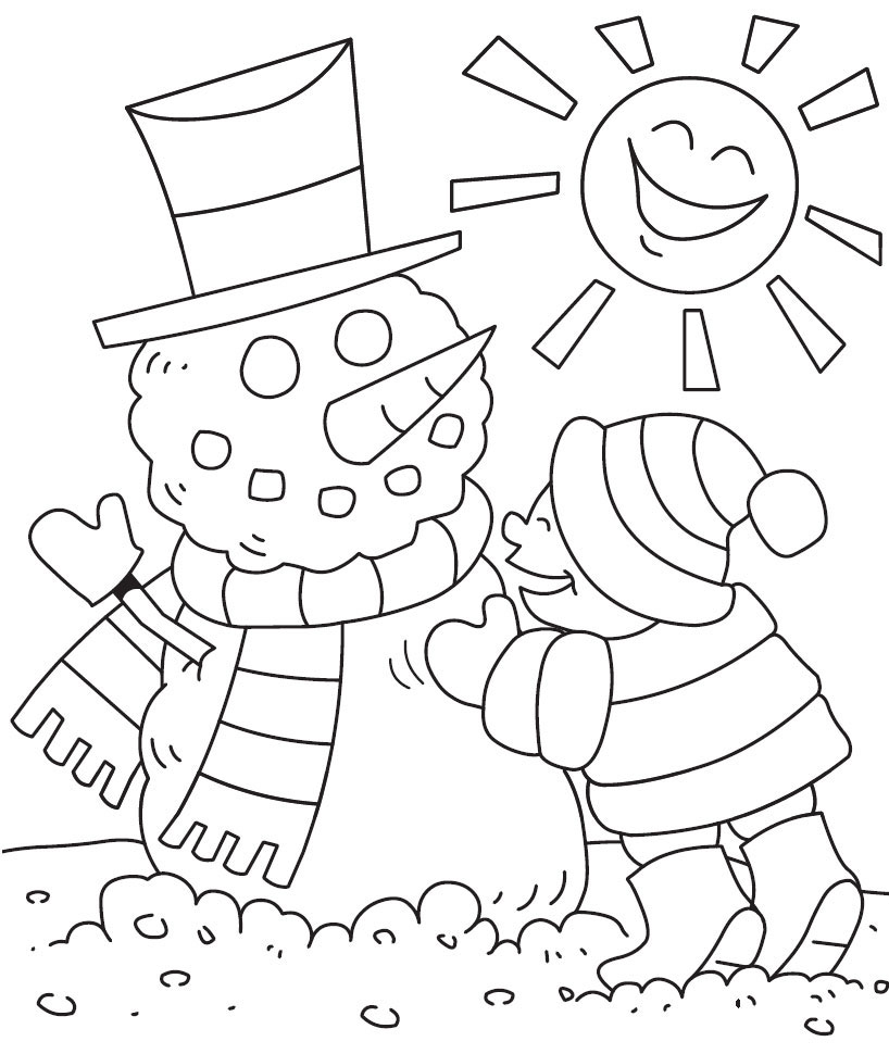 paint by numbers winter coloring pages - photo #34