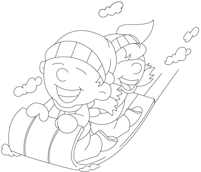 view winter sledding