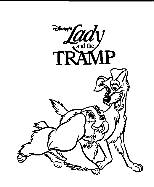 lady and the tramp cats coloring pages - photo #41