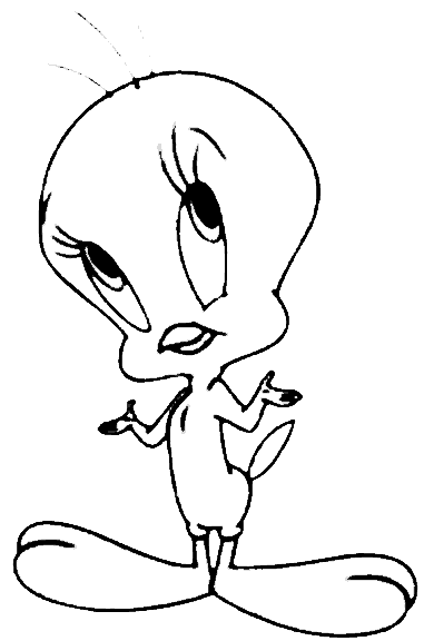 taz and tweety bird coloring pages - photo #4