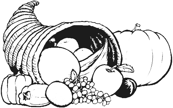 Thanksgiving Coloring Page - thanksgiving fruit | All Kids Network