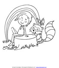 Spring Coloring Pages - Print Spring Pictures to Color at