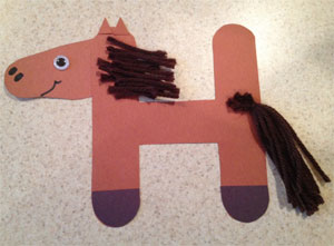 Letter H Horse Craft  All Kids Network